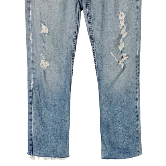 Levis 514 Mens Distressed Straight Leg Jeans Size 32 - Picture 4 of 11